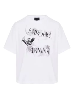 ARMANI ΓΥΝΑΙΚΕΙΟ T-SHIRT ΜΕ ΛΟΓΟΤΥΠΟ Λευκό
