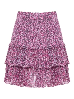 ISABEL MARANT ΜΙΝΙ ΦΟΥΣΤΑ ΜΕ ΒΟΛΑΝ NAOMI Μωβ 9 ISABEL MARANT ΜΙΝΙ ΦΟΥΣΤΑ ΜΕ ΒΟΛΑΝ NAOMI Μωβ -Γυναικεια Ρουχα Κατάστημα 10 45