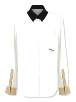 BURBERRY ΓΥΝΑΙΚΕΙΟ ΜΕΤΑΞΩΤΟ ΠΟΥΚΑΜΙΣΟ Εκρού