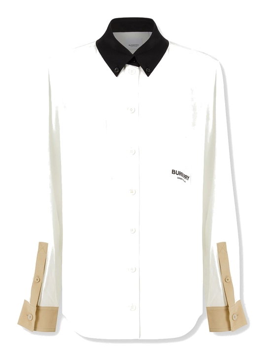 BURBERRY ΓΥΝΑΙΚΕΙΟ ΜΕΤΑΞΩΤΟ ΠΟΥΚΑΜΙΣΟ Εκρού 1 BURBERRY ΓΥΝΑΙΚΕΙΟ ΜΕΤΑΞΩΤΟ ΠΟΥΚΑΜΙΣΟ Εκρού