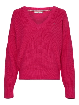 TOMMY HILFIGER ΓΥΝΑΙΚΕΙΟ ΠΟΥΛΟΒΕΡ Φούξια 5 TOMMY HILFIGER ΓΥΝΑΙΚΕΙΟ ΠΟΥΛΟΒΕΡ Φούξια - Image 5