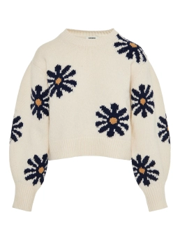 SANDRO ΠΛΕΚΤΟ ΠΟΥΛΟΒΕΡ Εκρού 5 SANDRO ΠΛΕΚΤΟ ΠΟΥΛΟΒΕΡ Εκρού - Image 5