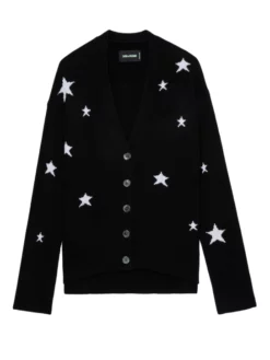 ZADIG & VOLTAIRE ΖΑΚΕΤΑ ΜΕ ΜΟΤΙΒΟ Μαύρο