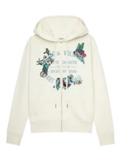 ZADIG & VOLTAIRE ΓΥΝΑΙΚΕΙΟ ΦΟΥΤΕΡ ΜΕ ΦΕΡΜΟΥΑΡ Λευκό -Γυναικεια Ρουχα Κατάστημα 10 492