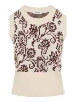 SANDRO ΑΜΑΝΙΚΟ ΠΛΕΚΤΟ ΠΟΥΛΟΒΕΡ Εκρού