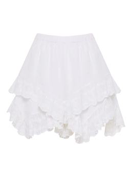 ISABEL MARANT ΑΣΣΥΜΕΤΡΗ ΜΙΝΙ ΦΟΥΣΤΑ LOCADI Λευκό 4 ISABEL MARANT ΑΣΣΥΜΕΤΡΗ ΜΙΝΙ ΦΟΥΣΤΑ LOCADI Λευκό - Image 4