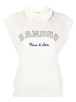 SANDRO ΓΥΝΑΙΚΕΙΟ ΑΜΑΝΙΚΟ ΠΟΥΛΟΒΕΡ Εκρού