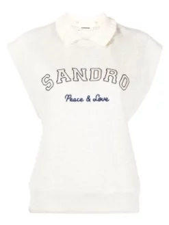 SANDRO ΓΥΝΑΙΚΕΙΟ ΑΜΑΝΙΚΟ ΠΟΥΛΟΒΕΡ Εκρού -Γυναικεια Ρουχα Κατάστημα 10 512