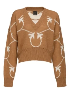 PINKO CROPPED ΠΟΥΛΟΒΕΡ ΜΕ ΜΟΝΟΓΡΑΜΜΑ Μπεζ 12 PINKO CROPPED ΠΟΥΛΟΒΕΡ ΜΕ ΜΟΝΟΓΡΑΜΜΑ Μπεζ -Γυναικεια Ρουχα Κατάστημα 10 525