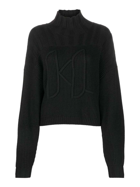 KARL LAGERFELD ΖΙΒΑΓΚΟ ΠΟΥΛΟΒΕΡ Μαύρο 1 KARL LAGERFELD ΖΙΒΑΓΚΟ ΠΟΥΛΟΒΕΡ Μαύρο