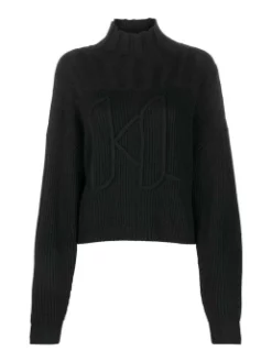 KARL LAGERFELD ΖΙΒΑΓΚΟ ΠΟΥΛΟΒΕΡ Μαύρο 9 KARL LAGERFELD ΖΙΒΑΓΚΟ ΠΟΥΛΟΒΕΡ Μαύρο -Γυναικεια Ρουχα Κατάστημα 10 531