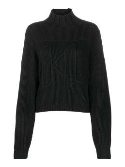 KARL LAGERFELD ΖΙΒΑΓΚΟ ΠΟΥΛΟΒΕΡ Μαύρο 4 KARL LAGERFELD ΖΙΒΑΓΚΟ ΠΟΥΛΟΒΕΡ Μαύρο - Image 4