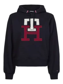 TOMMY HILFIGER ΓΥΝΑΙΚΕΙΟ ΦΟΥΤΕΡ ΜΕ ΜΟΝΟΓΡΑΜΜΑ Μπλε Σκούρο