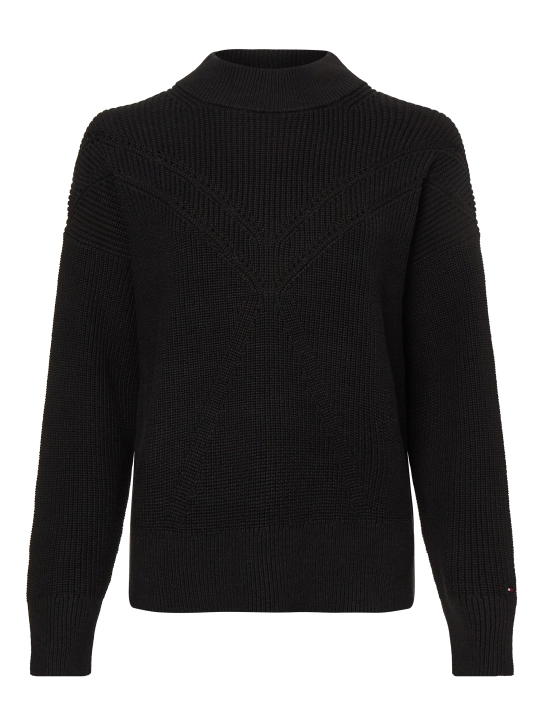 TOMMY HILFIGER ΓΥΝΑΙΚΕΙΟ ΠΟΥΛΟΒΕΡ Μαύρο 1 TOMMY HILFIGER ΓΥΝΑΙΚΕΙΟ ΠΟΥΛΟΒΕΡ Μαύρο