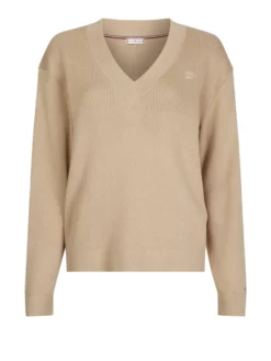 TOMMY HILFIGER ΓΥΝΑΙΚΕΙΟ ΠΟΥΛΟΒΕΡ Μπεζ