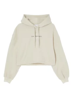 CALVIN KLEIN ΓΥΝΑΙΚΕΙΟ ΦΟΥΤΕΡ ΜΕ ΚΟΥΚΟΥΛΑ Λευκό