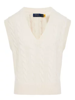 POLO RALPH LAUREN ΠΛΕΚΤΟ ΑΜΑΝΙΚΟ ΓΙΛΕΚΟ Εκρού