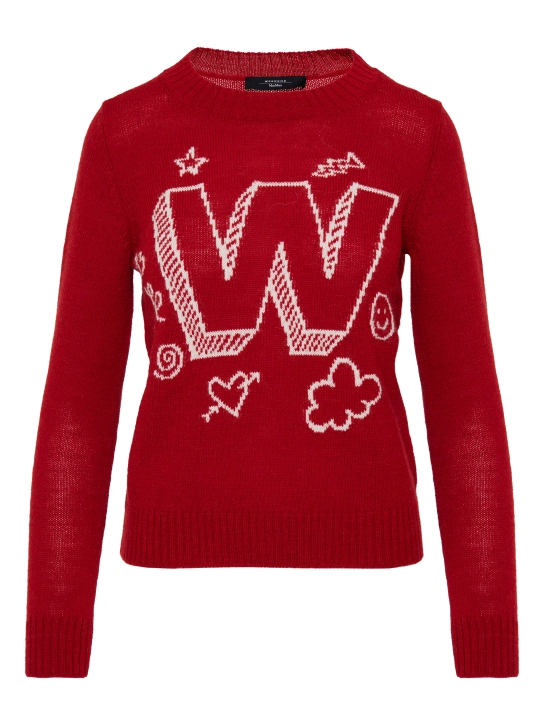 MAX MARA WEEKEND ΠΟΥΛΟΒΕΡ ΜΕ ΣΧΕΔΙΟ Κόκκινο 1 MAX MARA WEEKEND ΠΟΥΛΟΒΕΡ ΜΕ ΣΧΕΔΙΟ Κόκκινο