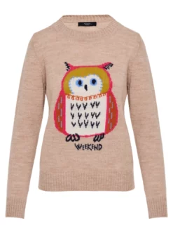 MAX MARA WEEKEND ΠΟΥΛΟΒΕΡ ΜΕ ΣΧΕΔΙΟ Μπεζ