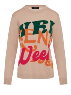 MAX MARA WEEKEND ΠΟΥΛΟΒΕΡ ΜΕ ΣΧΕΔΙΟ Μπεζ