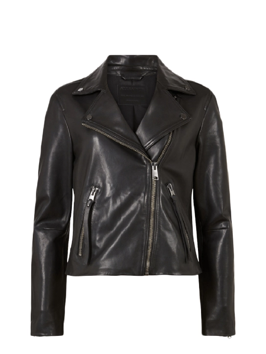 ALL SAINTS FAUX LEATHER BIKER JACKET Μαύρο 1 ALL SAINTS FAUX LEATHER BIKER JACKET Μαύρο
