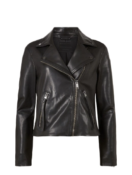 ALL SAINTS FAUX LEATHER BIKER JACKET Μαύρο 5 ALL SAINTS FAUX LEATHER BIKER JACKET Μαύρο - Image 5