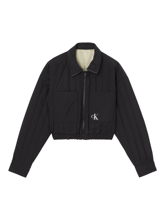 CALVIN KLEIN CROPPED ΜΠΟΥΦΑΝ Μαύρο 1 CALVIN KLEIN CROPPED ΜΠΟΥΦΑΝ Μαύρο