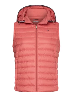 TOMMY HILFIGER ΑΜΑΝΙΚΟ ΚΑΠΙΤΟΝΕ ΜΠΟΥΦΑΝ Ροζ