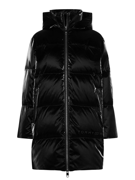 TOMMY HILFIGER ΓΥΝΑΙΚΕΙΟ ΜΠΟΥΦΑΝ ΜΕ ΜΕΤΑΛΛΙΖΕ ΟΨΗ Μαύρο 1 TOMMY HILFIGER ΓΥΝΑΙΚΕΙΟ ΜΠΟΥΦΑΝ ΜΕ ΜΕΤΑΛΛΙΖΕ ΟΨΗ Μαύρο