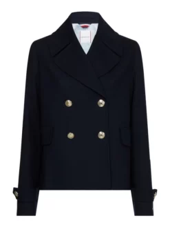 TOMMY HILFIGER ΓΥΝΑΙΚΕΙΟ ΚΟΝΤΟ ΠΑΛΤΟ Μαύρο