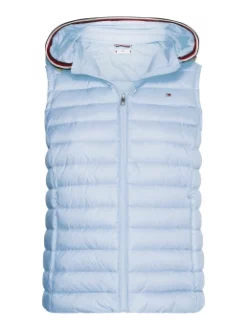 TOMMY HILFIGER ΑΜΑΝΙΚΟ ΚΑΠΙΤΟΝΕ ΜΠΟΥΦΑΝ Γαλάζιο -Γυναικεια Ρουχα Κατάστημα 10 673