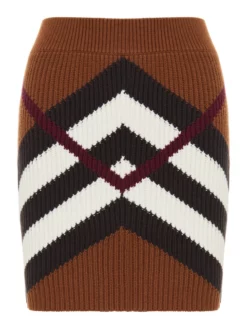 BURBERRY ΠΛΕΚΤΗ ΜΙΝΙ ΦΟΥΣΤΑ Καφέ