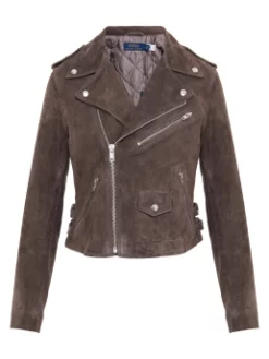 POLO RALPH LAUREN SUEDE MOTO JACKET Καφέ 9 POLO RALPH LAUREN SUEDE MOTO JACKET Καφέ -Γυναικεια Ρουχα Κατάστημα 10 686