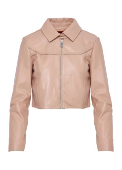 MAX&CO. ΔΕΡΜΑΤΙΝΟ JACKET Ροζ