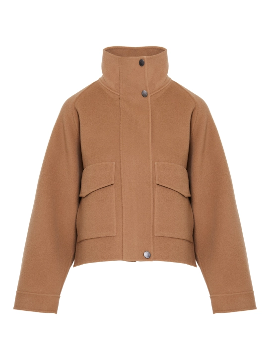 MAX MARA WEEKEND ΚΟΝΤΟ ΠΑΛΤΟ Μπεζ 1 MAX MARA WEEKEND ΚΟΝΤΟ ΠΑΛΤΟ Μπεζ