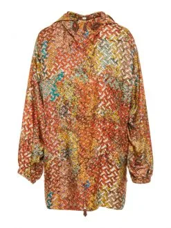 BURBERRY ΜΕΤΑΞΩΤΟ ΕΜΠΡΙΜΕ ΠΑΡΚΑ Πολύχρωμο