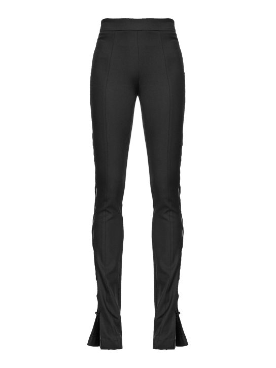 PINKO ΣΤΕΝΟ ΠΑΝΤΕΛΟΝΙ ΜΕ ΚΟΡΔΟΝΙΑ Μαύρο 1 PINKO ΣΤΕΝΟ ΠΑΝΤΕΛΟΝΙ ΜΕ ΚΟΡΔΟΝΙΑ Μαύρο