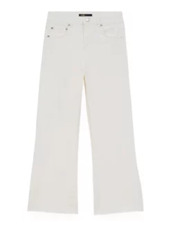 MAJE CROPPED ΠΑΝΤΕΛΟΝΙ ΤΖΙΝ Λευκό