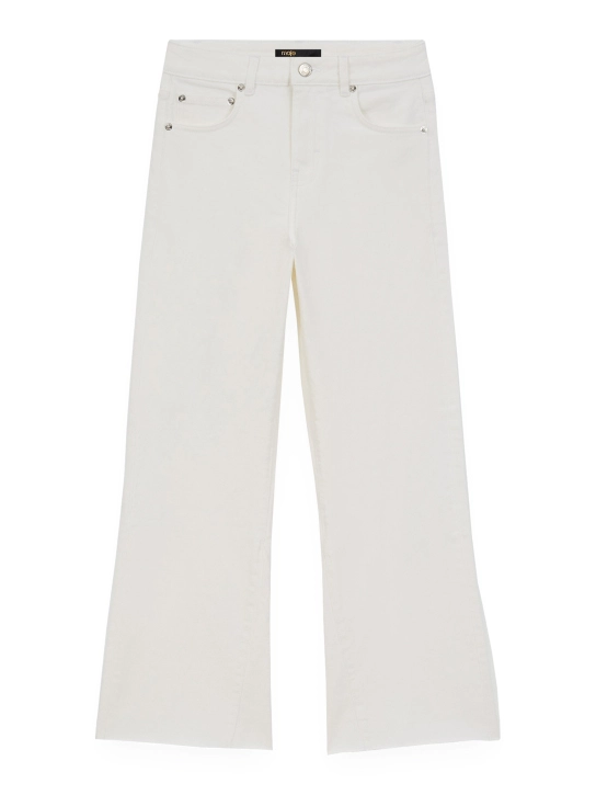 MAJE CROPPED ΠΑΝΤΕΛΟΝΙ ΤΖΙΝ Λευκό 1 MAJE CROPPED ΠΑΝΤΕΛΟΝΙ ΤΖΙΝ Λευκό