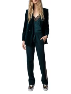 ZADIG & VOLTAIRE ΓΥΝΑΙΚΕΙΟ ΠΑΝΤΕΛΟΝΙ Πράσινο -Γυναικεια Ρουχα Κατάστημα 20 109