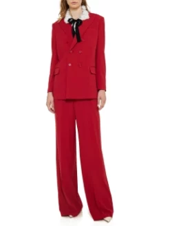 RED VALENTINO ΨΗΛΟΜΕΣΟ ΠΑΝΤΕΛΟΝΙ Κόκκινο -Γυναικεια Ρουχα Κατάστημα 20 151