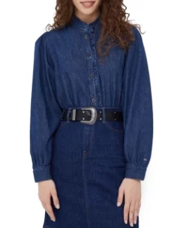 TOMMY HILFIGER ΤΖΙΝ ΠΟΥΚΑΜΙΣΟ Μπλε -Γυναικεια Ρουχα Κατάστημα 20 213