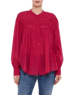 ISABEL MARANT ΓΥΝΑΙΚΕΙΟ ΠΟΥΚΑΜΙΣΟ PLALIA Κόκκινο -Γυναικεια Ρουχα Κατάστημα 20 231