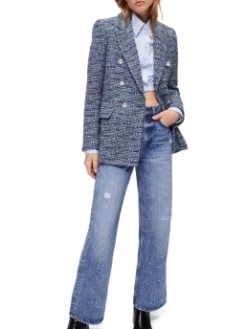 MAJE TWEED ΣΑΚΑΚΙ Γαλάζιο -Γυναικεια Ρουχα Κατάστημα 20 257