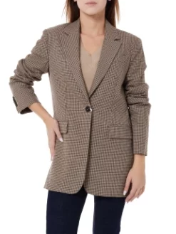 TOMMY HILFIGER ΚΑΡΟ ΣΑΚΑΚΙ Καφέ -Γυναικεια Ρουχα Κατάστημα 20 265