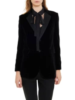 RED VALENTINO ΒΕΛΟΥΔΙΝΟ ΣΑΚΑΚΙ Μαύρο -Γυναικεια Ρουχα Κατάστημα 20 267