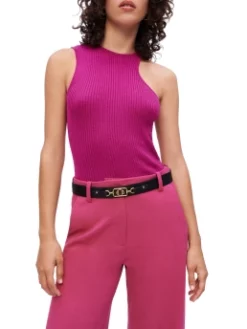 MAJE ΠΛΕΚΤΟ ΤΟΠ Φούξια -Γυναικεια Ρουχα Κατάστημα 20 289