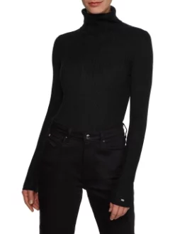 TOMMY HILFIGER ΖΙΒΑΓΚΟ ΜΠΛΟΥΖΑ Μαύρο -Γυναικεια Ρουχα Κατάστημα 20 327