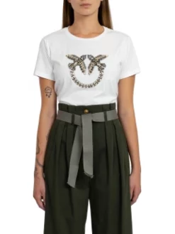 PINKO T-SHIRT ΜΕ ΚΕΝΤΗΜΕΝΟ ΛΟΓΟΤΥΠΟ Λευκό 10 PINKO T-SHIRT ΜΕ ΚΕΝΤΗΜΕΝΟ ΛΟΓΟΤΥΠΟ Λευκό -Γυναικεια Ρουχα Κατάστημα 20 331