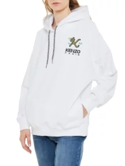 KENZO ΦΟΥΤΕΡ ΜΠΛΟΥΖΑ ΜΕ ΚΟΥΚΟΥΛΑ Λευκό -Γυναικεια Ρουχα Κατάστημα 20 333